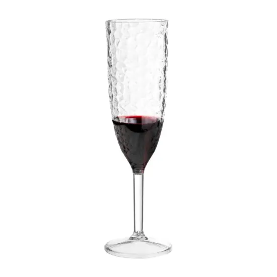 Crystal Disposable Plastic Champagne Flutes - 8 oz. (48 Glasses) {2}