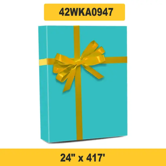 Durable Solid Wrapping Paper 24" x 417' 60 lbs for Professional Use {1}