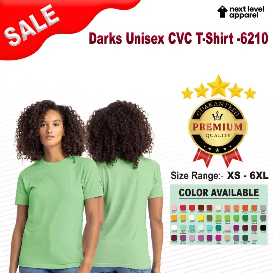 Next Level&reg; Darks Unisex Crewneck Short Sleeve CVC T-Shirt Red {2}