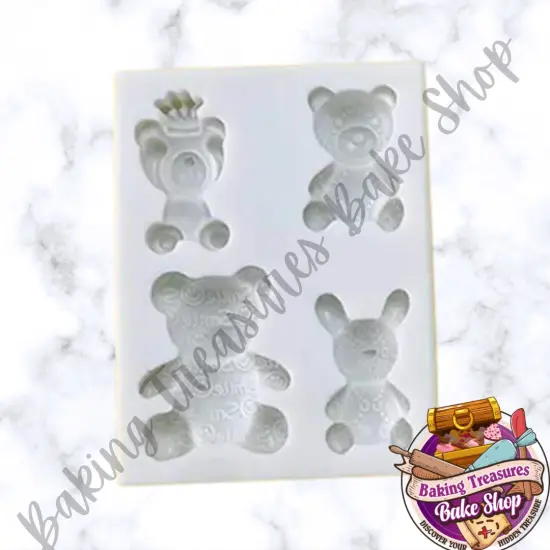 Multi Bear and Bunny Silicone Mold {5}