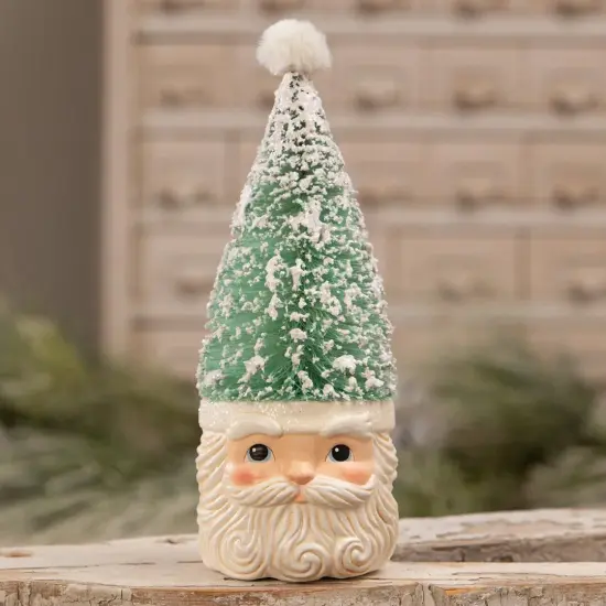 Tree Santa Pastel Blue 10.75" {3}