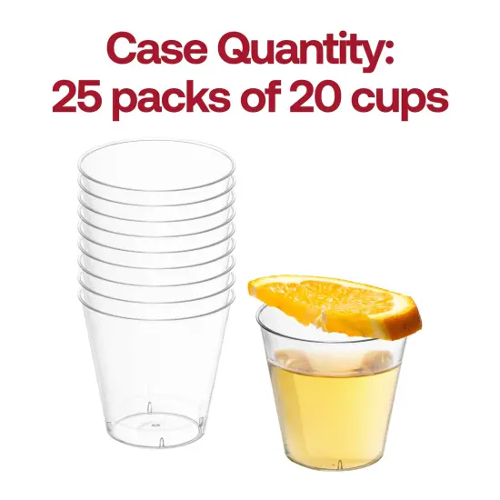 Crystal Clear Plastic Disposable Party Cups - 9 oz. (500 Cups) {5}
