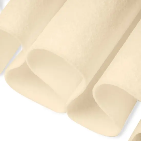 FabricLA Craft Felt Fabric - 18" X 18" Inch Wide & 1.6mm Thick Felt Fabric - Sand 101 - Use This Soft Felt for Crafts - Felt Material Pack {1}