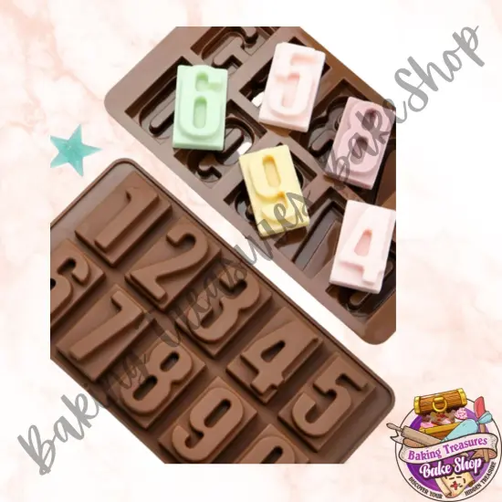 Number Design Silicone Mold {2}