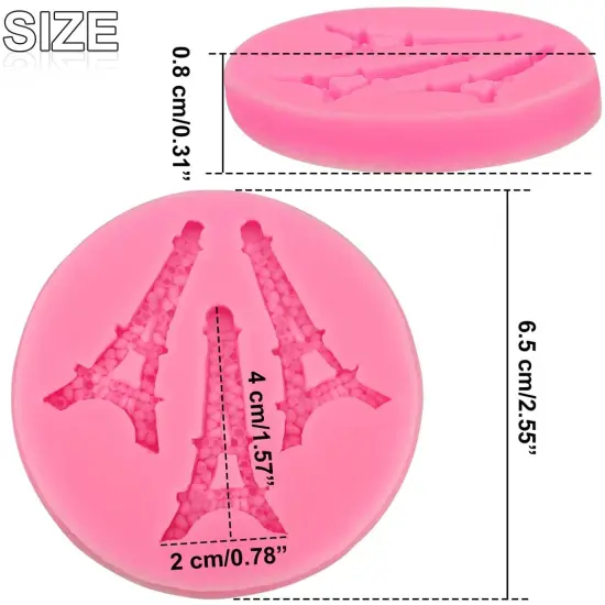 Eiffel Tower Trio Silicone mold {2}