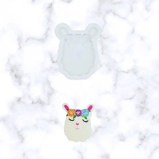 Llama Face Silicone Mold {2}