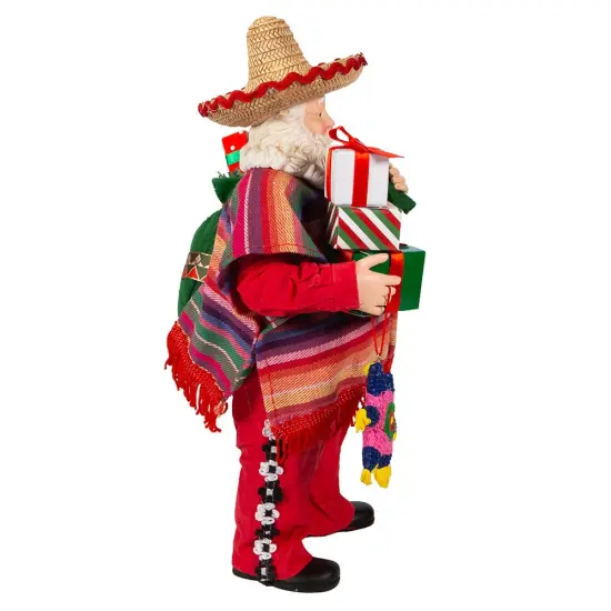 Kurt Adler 11-Inch Fabrich&eacute; Musical Mexican Santa {2}