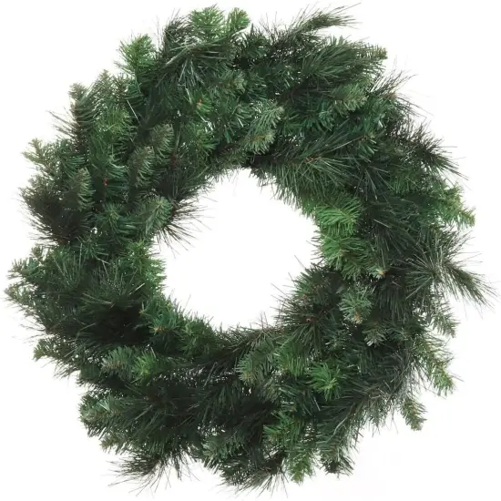 Deluxe 20-Inch Evergreen Pine Wreath, Handcrafted, Festive Holiday D&eacute;cor, Ready to Hang, Home or Office Xmas Decoration {2}