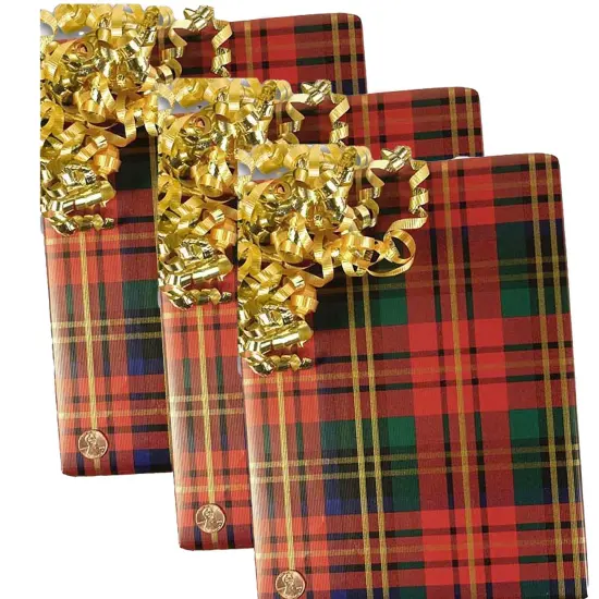 Plaid Christmas Wrapping Paper Lindsay Plaid 24''&times;417' {4}