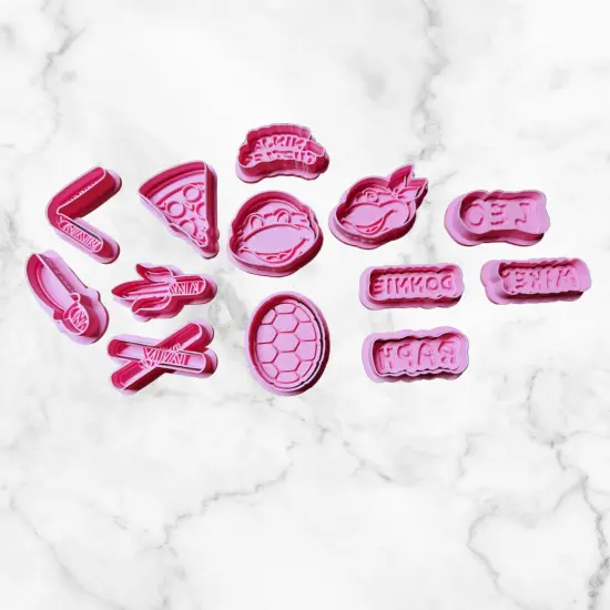 Ninja Turtles Cookie Cutter and Stamp {3}