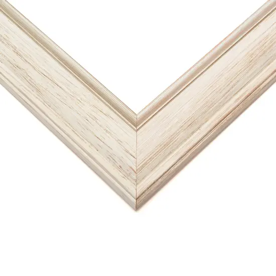 Weathered White Picture Frame - UV Acrylic, Backing Board, Hanging Hardware Included {2}