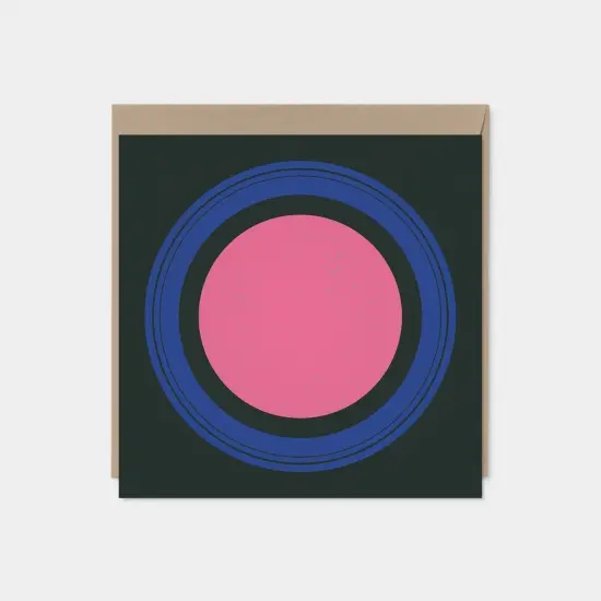 Modern Circle Square Art Card V {1}