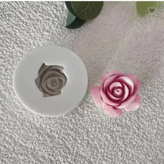 Rose 1.25" silicone mold {1}