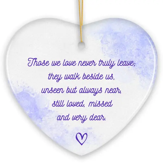 Unseen Yet Forever Close Ornament, Heartfelt Christmas Remembrance Gift {7}
