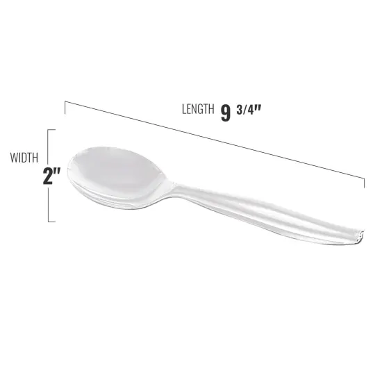 Clear Disposable Plastic Serving Flatware Set (150 Pairs) {3}
