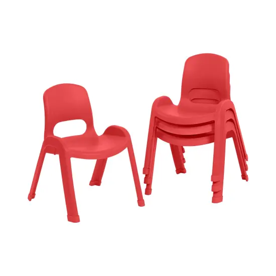 SitRight Chair, Classroom Seating, 4-Pack Red {1}