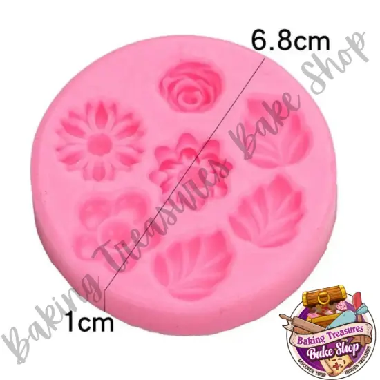 Flowers and Leaf's Silicone Mold {2}