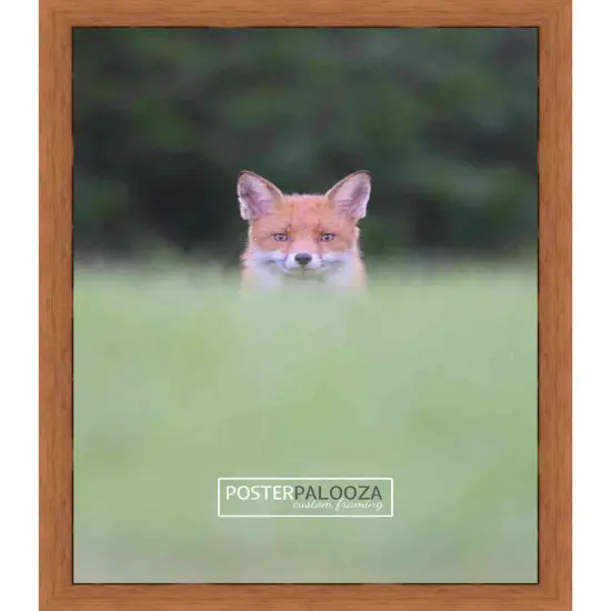 Square Slim Profile Brown Picture Frame - UV Acrylic, Foam Board Backing, Hanging Hardware {5}