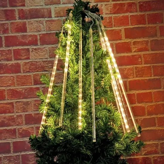 Kitcheniva Meteor Shower Raindrop Lights Snowfall String Light Christmas Decor 192 LED {3}