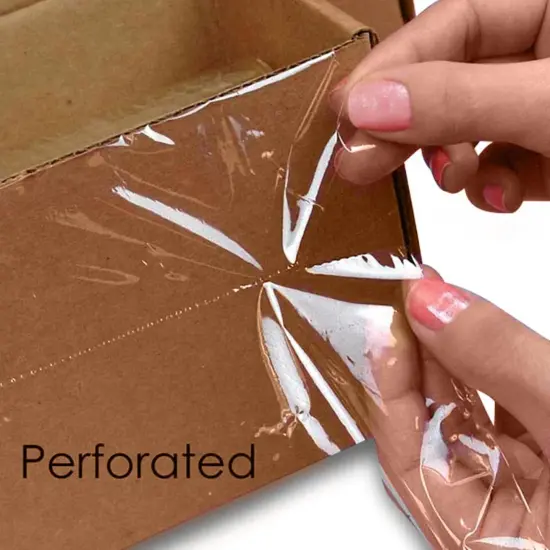 Plastic Food Wrap With Perforated Sheets 18'' x 18'' {5}