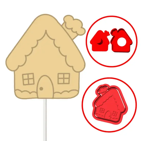 GingerBread House ChristmasCake Pop {1}