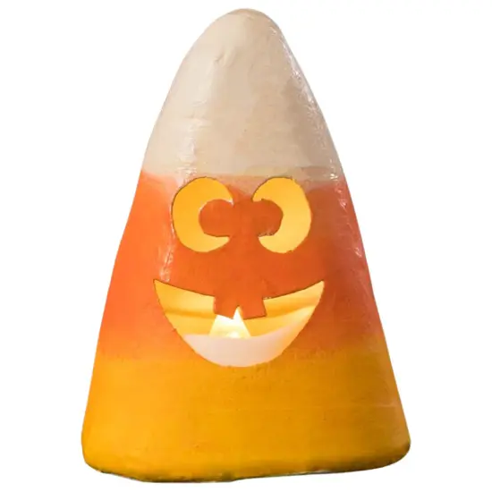 Silly Candy Corn Luminary 3.5" {1}