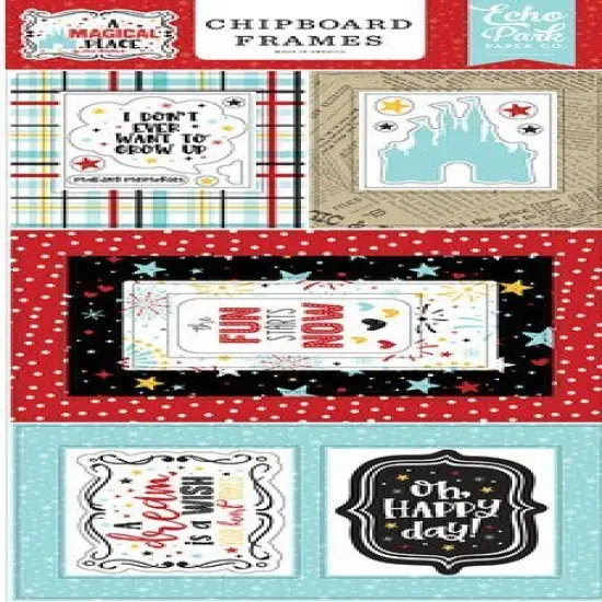 Echo Park Paper Co. A Magical Place Chipboard Frame Stickers {1}