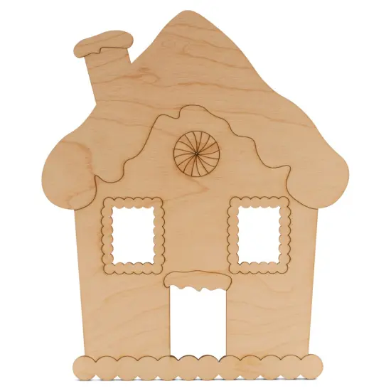 Christmas Wood Gingerbread House Cutout, From 6"- 22" | Woodpeckers {1}