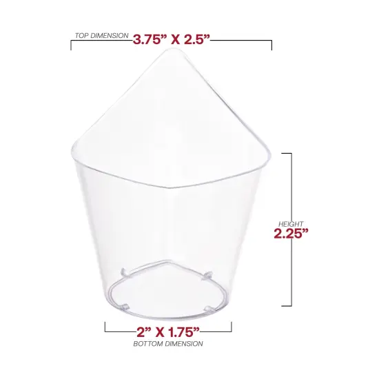 Clear Teardrop Disposable Plastic Cups - 4 oz. (288 Cups) {3}