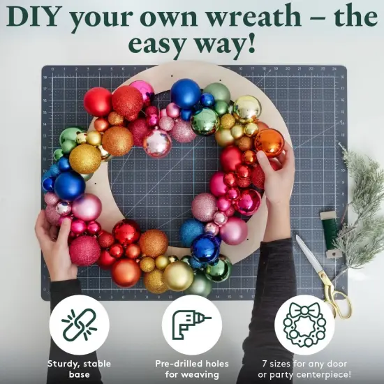 Wood Wreath Form, Multiple sizes available, Wood Rings for Crafts & Door Wreath | Woodpeckers {3}