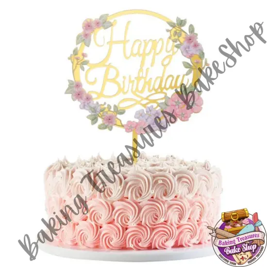 Flower Birthday Cake Topper #1 {2}