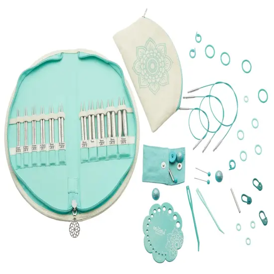 KnitPro-Mindful Warmth Interchangeable Knitting Needle Set-11 Pair Of Needles - 4" - Special {1}