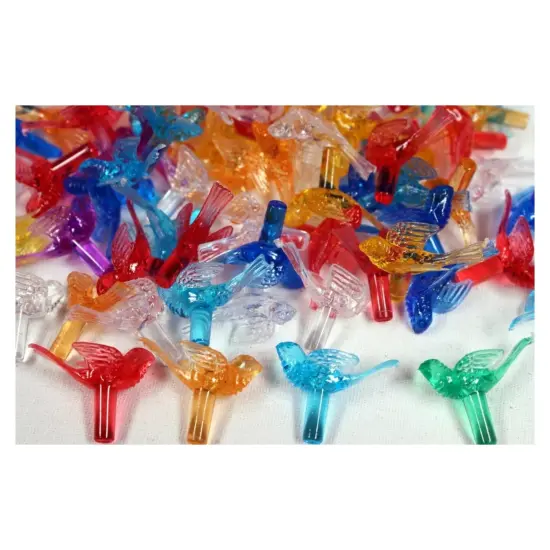 Kitcheniva Plastic Bird Lites For Ceramic Christmas Trees Multicolor Ornaments 100 pcs {3}