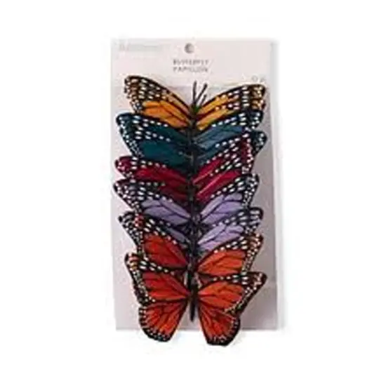Realistic Monarch Butterfly Ties - 1.5" &times; 1" {6}