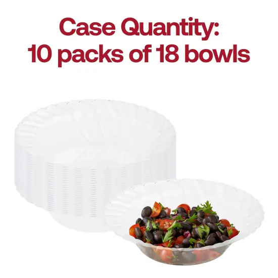 Clear Flair Plastic Soup Bowls - 12 oz. (180 Bowls) {5}
