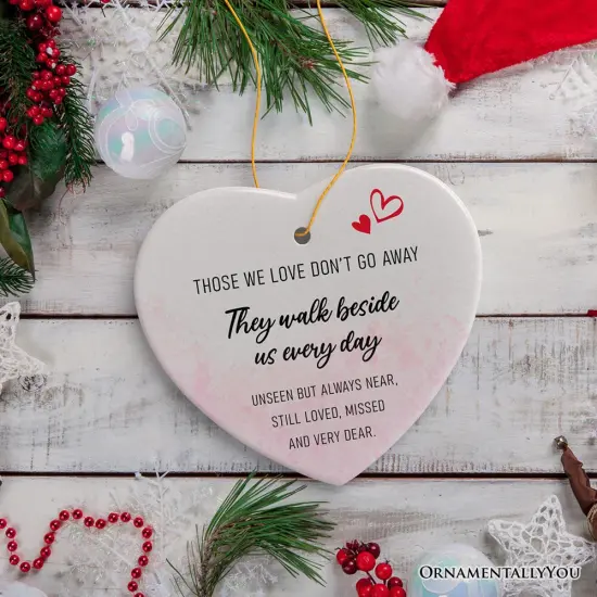 Forever by Our Side Ornament, Christmas Memorial Gift for Loved Ones {5}