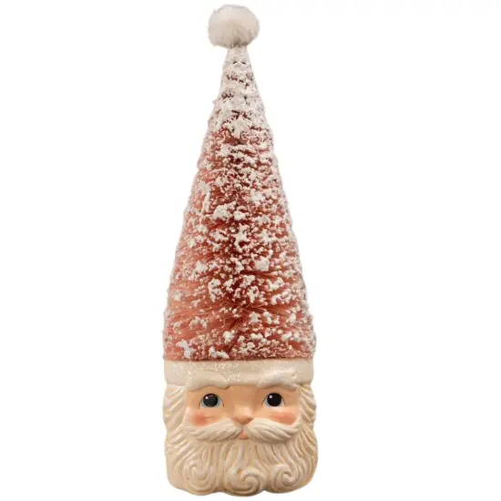 Tree Santa Pastel Pink 12.5" {1}