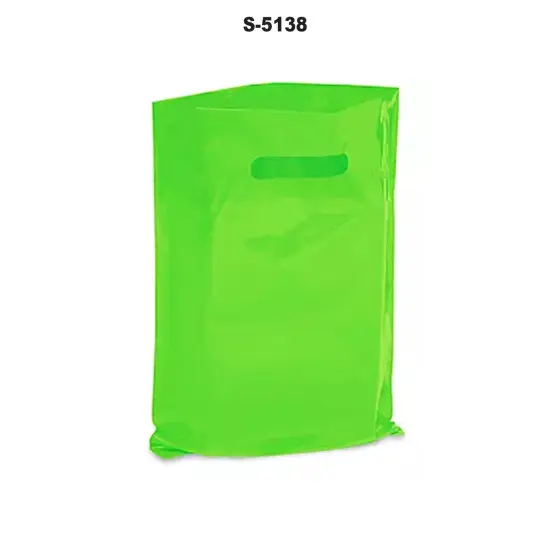 11 x 15 x 3" Custom Die Cut Bags for Branding Lime Green {3}
