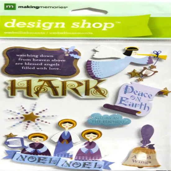 Making Memories Christmas Peace On Earth Dimensional Stickers {1}