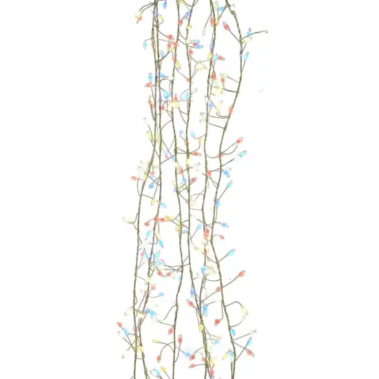 Kurt Adler 300-Light Multicolored Superbright LED Cluster Light Set {1}