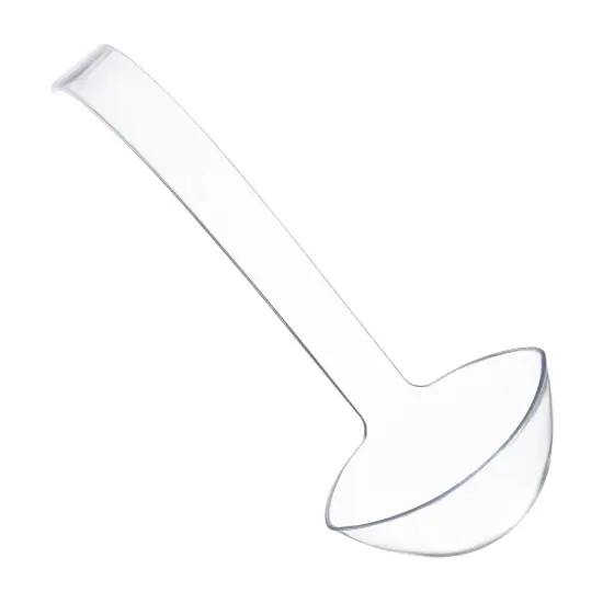 Clear Disposable Plastic Large Serving Ladles (48 Ladles) {1}
