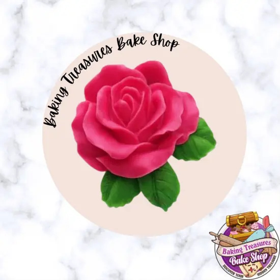 Single Rose Silicone Mold {3}