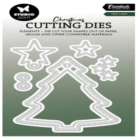 Studio Light Essentials Cutting Die-Nr. 868, Tree Label {1}