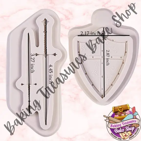 Swords and Shield Silicone Mold {3}