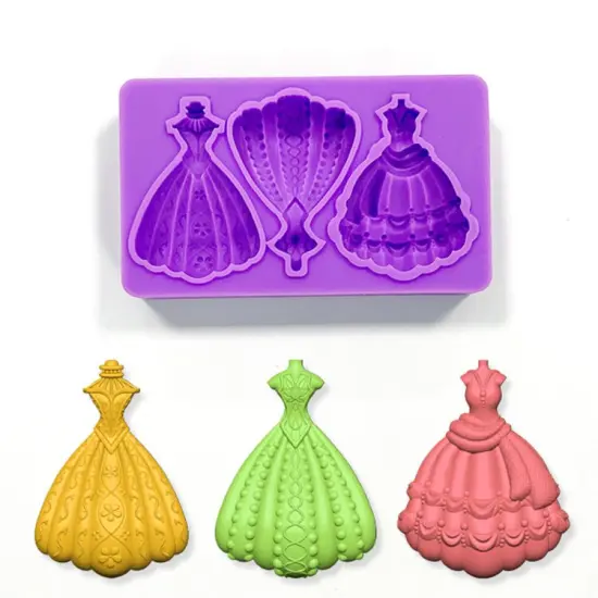Princess Dresses Silicone mold {5}