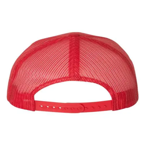 YP Classics&reg; Five-Panel Retro Trucker Cap Red {2}