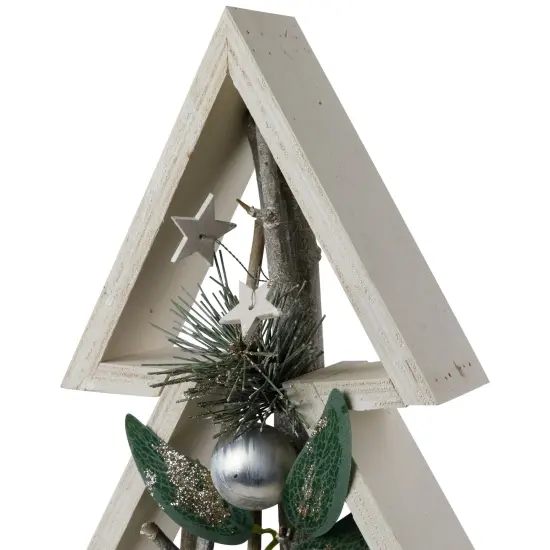 Northlight Stars and Pinecones Christmas Tree Decoration - 17.5" White {7}