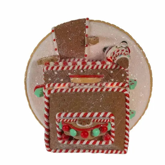 Kurt S. Adler Lighted Shop Gingerbread House, 7.5-Inch, Brown {6}