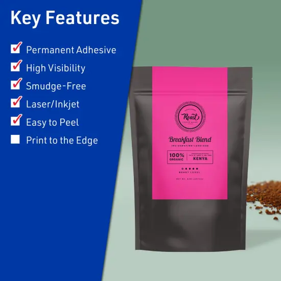 Avery Neon Magenta Paper Labels, 11" x 4.25" Rectangle {2}