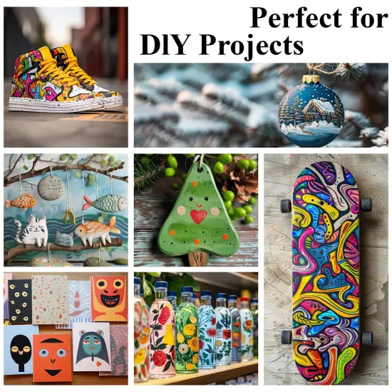 Acrylic Paint Markers, 24 Colors Paint Pens Acrylic Markers, Dual Tip with Dot & Fine Point Acrylic Paint Pens for Rock Painting, Wood, Canvas, Glass, Stone, Ceramic&ndash; Art Supplies & Craft Supplies. {4}